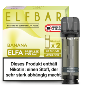 Elfbar – Elfa Pod Banana 20 mg/ml (2 Stück pro Packung)