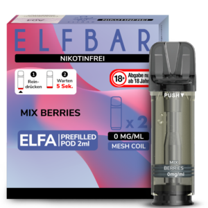 Elfbar – Elfa Pod Mix Berries 0 mg/ml (2 Stück pro Packung)