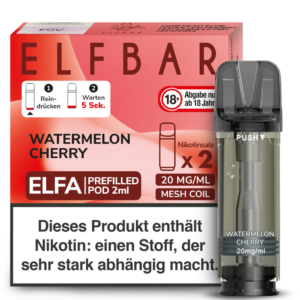 Elfbar – Elfa Pod Watermelon Cherry 20 mg/ml (2 Stück pro Packung)