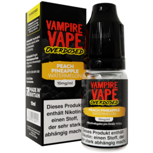 Vampire Vape – Overdosed – Peach Pineapple Watermelon – Nikotinsalz Liquid 10 mg/ml 10er Packung