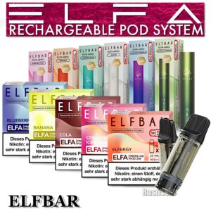 3 x 2 Elfbar Elfa 20mg Nikotinsalz Liquid Pod System Elf Bar 600 E-Zigarette