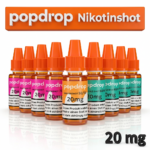 POPDROP 20mg Nikotin Shots 3-50x 10ml 50/50 70/30 60/40 Nikotinshot für E Liquid