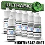 20mg ULTRABIO NIKOTINSALZ SHOT 10x10ml 50/50 – 70/30 Salt Shot Base für E Liquid