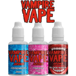 3 x 30ml Vampire Vape AROMA Alle Sorten – Heisenberg Pinkman Liquid Konzentrat