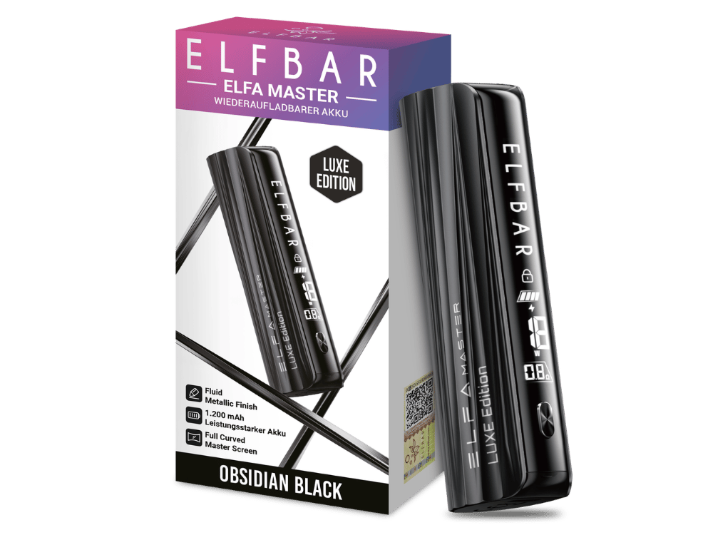 Elfbar - Elfa Master Luxe Edition Akku 1200 mAh Obsidian Black