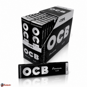 OCB SCHWARZ Premium Slim Long + Filtertips 32 x 32 Blättchen