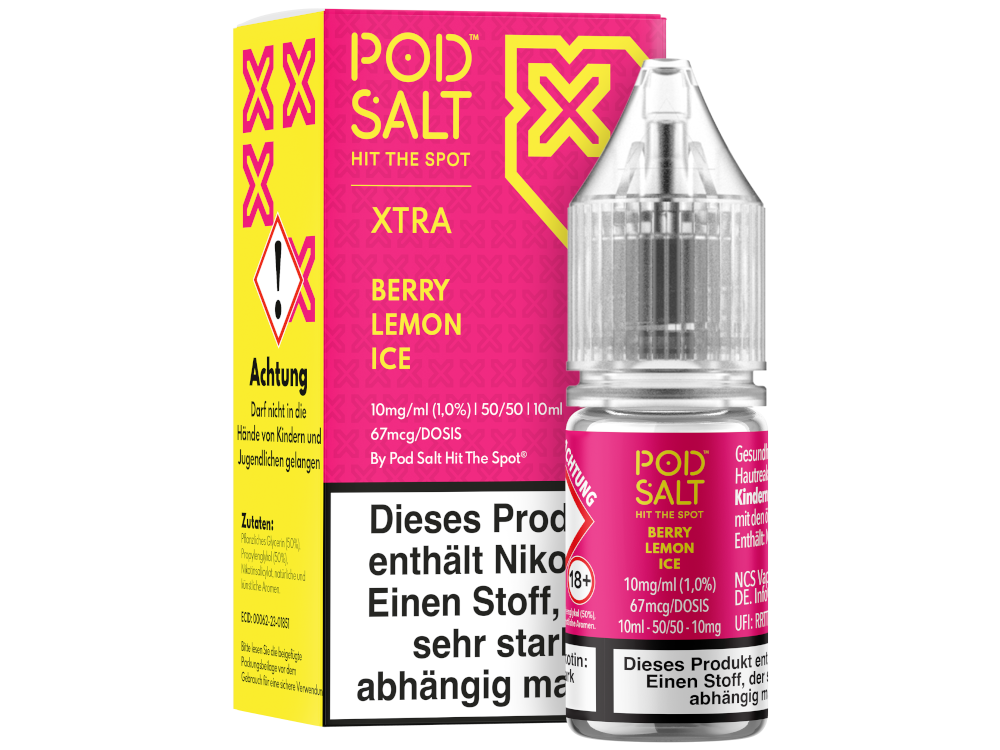 Pod Salt Xtra - Berry Lemon Ice Nikotinsalz Liquid
