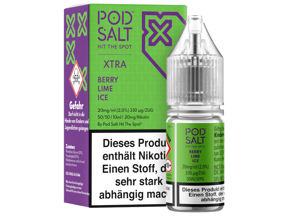 Pod Salt Xtra - Berry Lime Ice Nikotinsalz Liquid