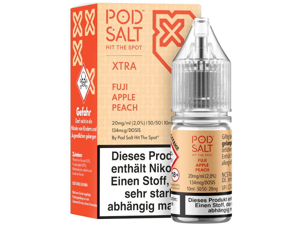 Pod Salt Xtra - Fuji Apple Peach Nikotinsalz Liquid