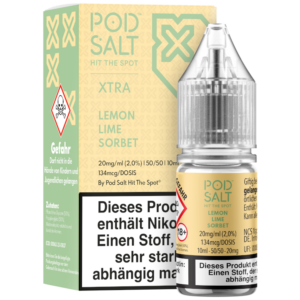 Pod Salt Xtra – Lemon Lime Sorbet Nikotinsalz Liquid