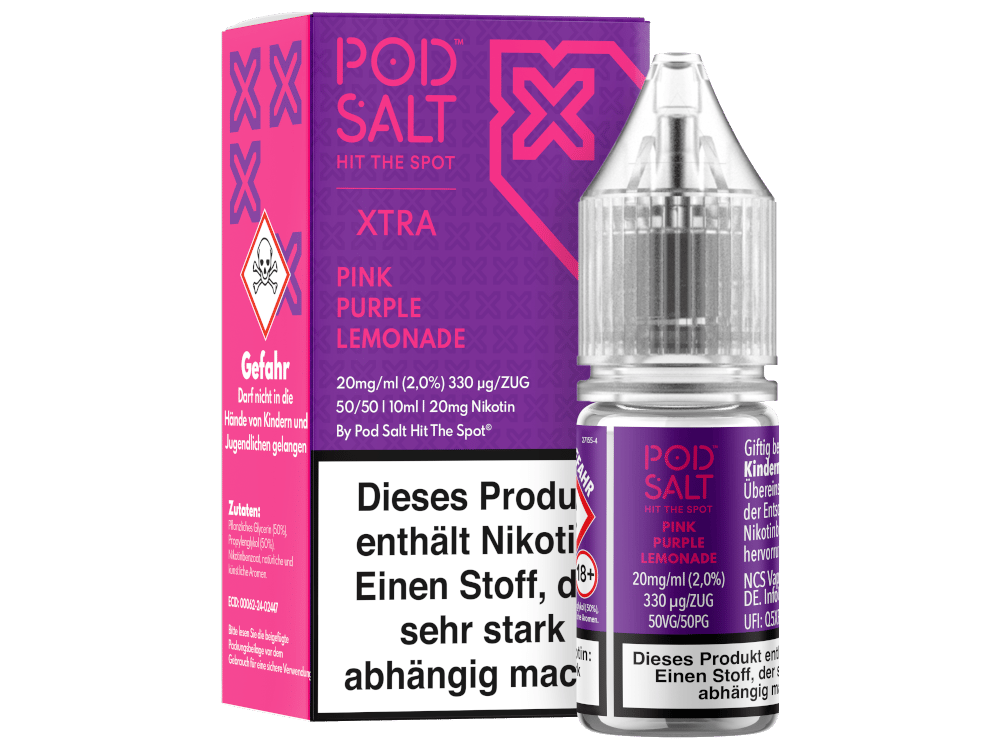 Pod Salt Xtra - Pink Purple Lemonade Nikotinsalz Liquid