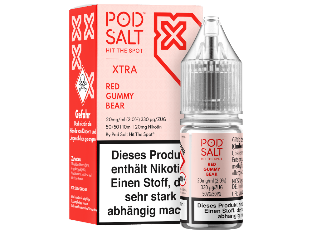 Pod Salt Xtra - Red Gummy Bear Nikotinsalz Liquid