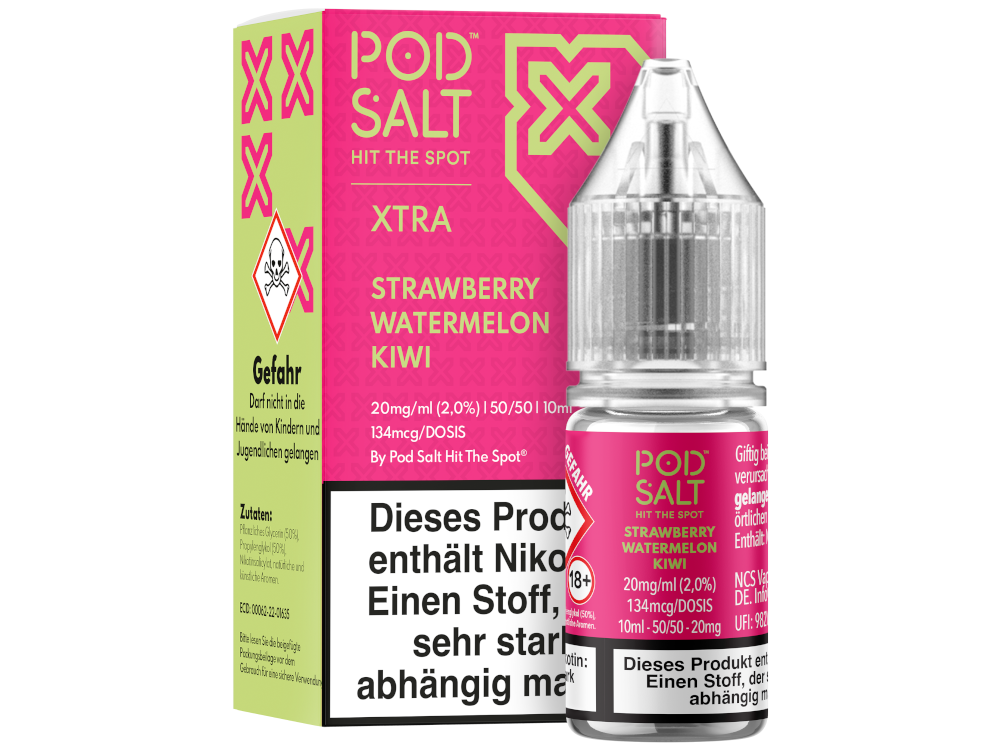 Pod Salt Xtra - Strawberry Watermelon Kiwi Nikotinsalz Liquid