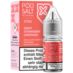 Pod Salt Xtra – Sweet Strawberry Lemonade Nikotinsalz Liquid