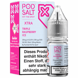 Pod Salt Xtra – Triple Raspberry Ice Nikotinsalz Liquid