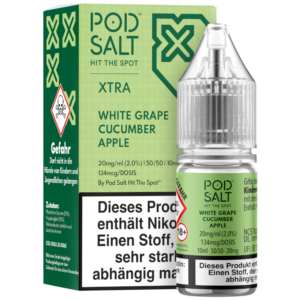 Pod Salt Xtra – White Grape Cucumber Apple Nikotinsalz Liquid