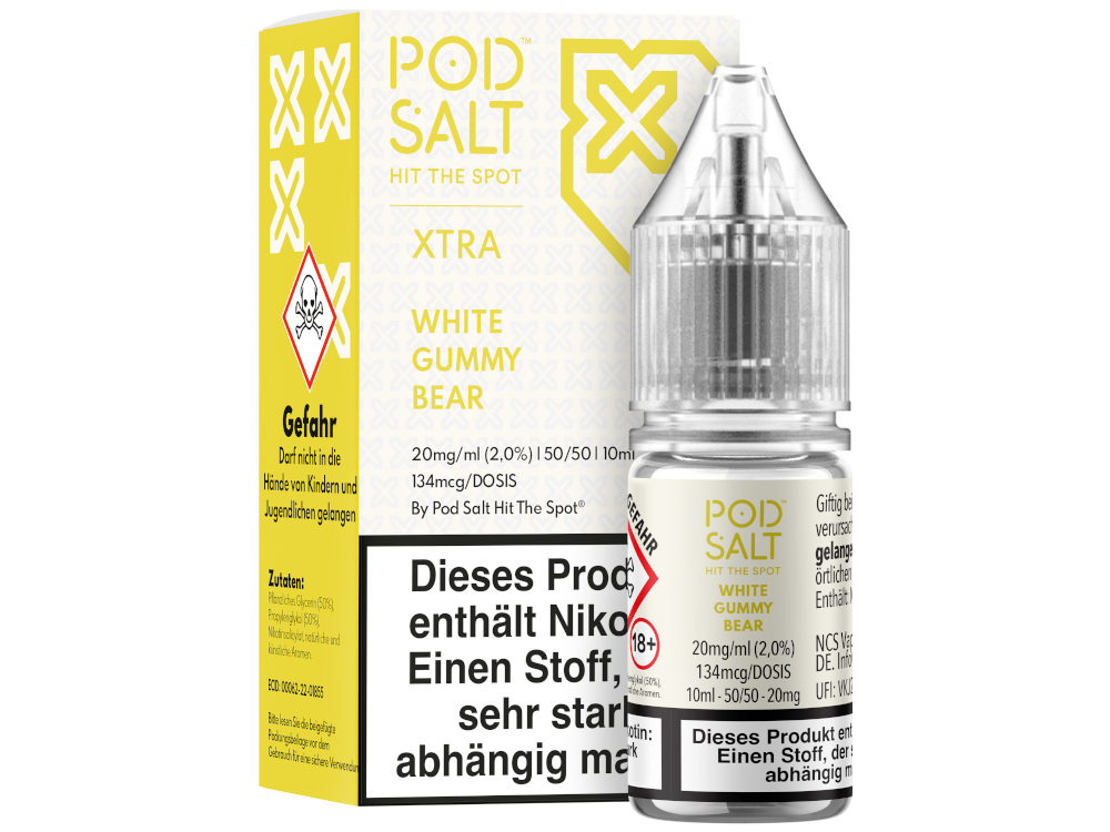 Pod Salt Xtra - White Gummy Bear Nikotinsalz Liquid 20