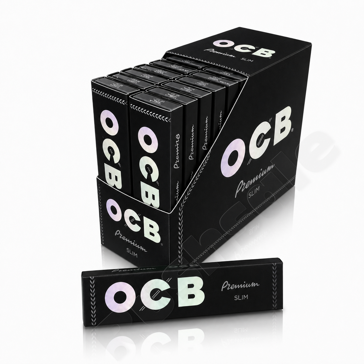 OCB Schwarz Premium Slim Long 50 x 32 Blättchen Papers